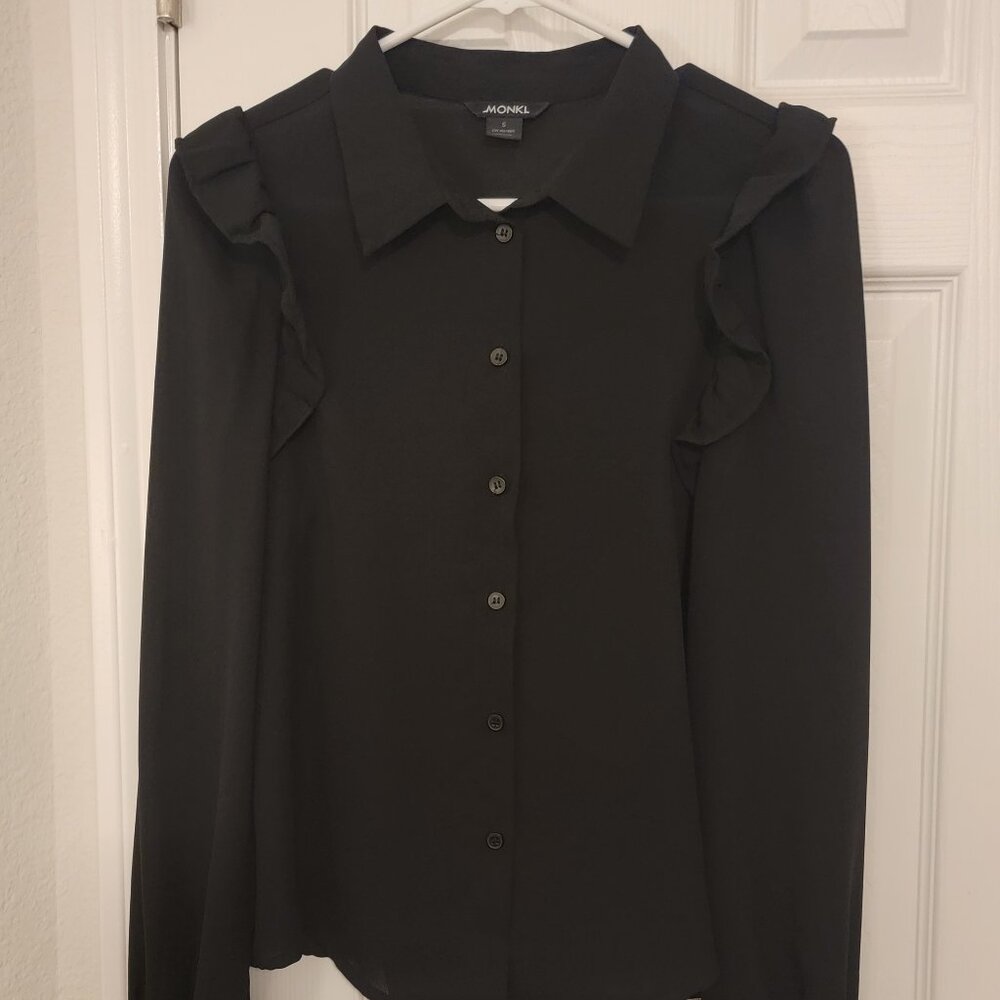 Black Chiffon Blouse